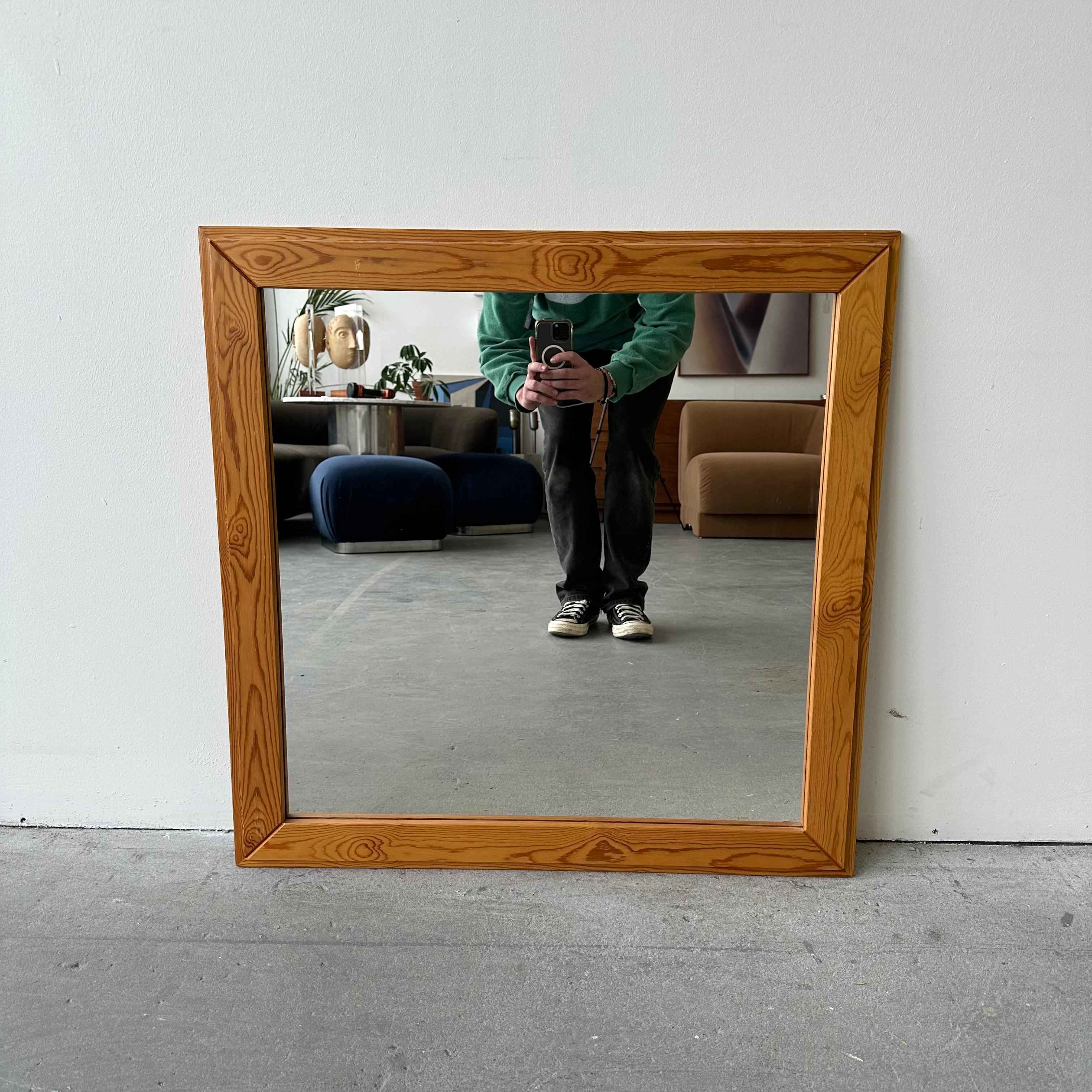 Danish Pine Mirrors, set of two For Sale 2