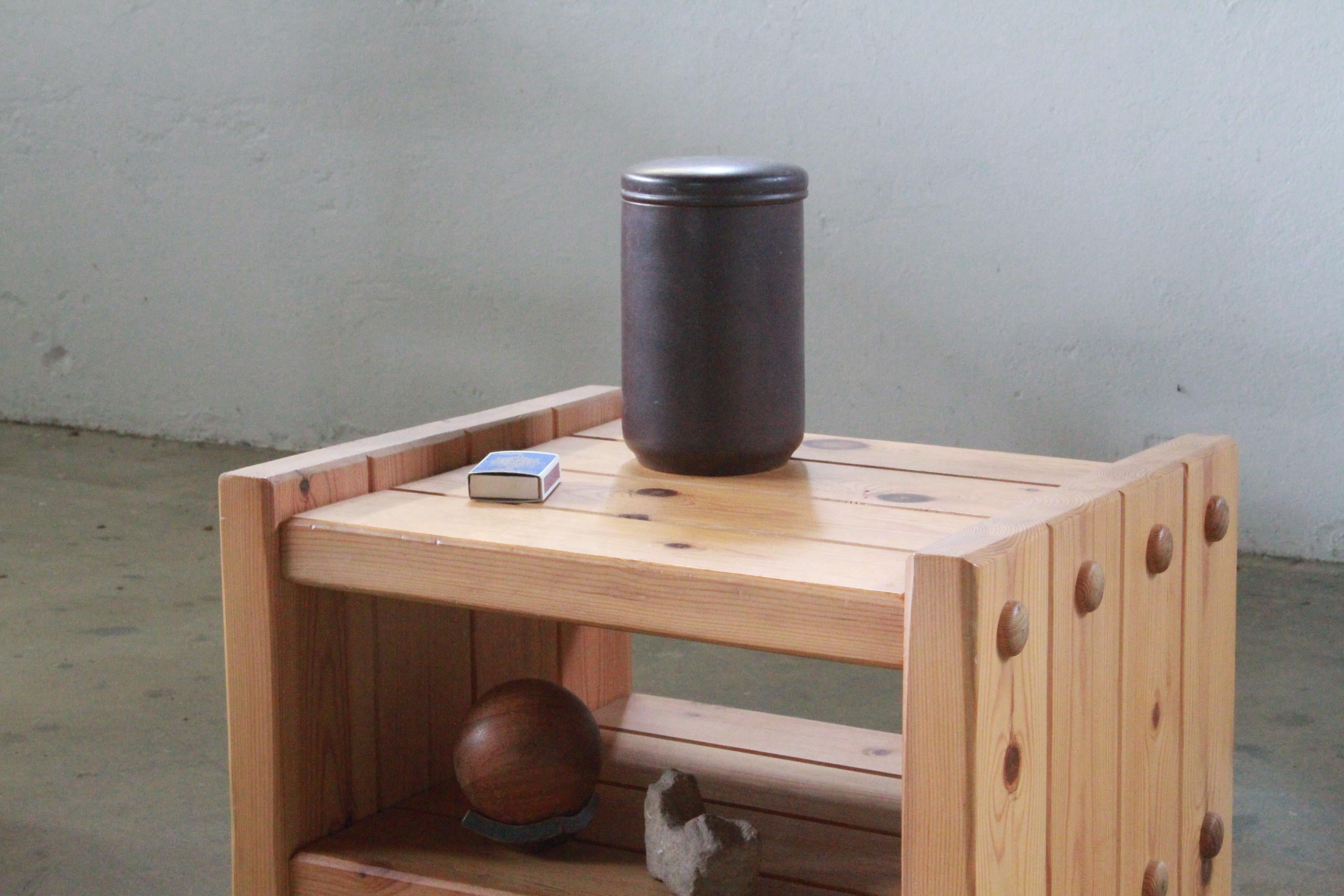 Danish Pine Nightstands, 1970s, bedside table In Good Condition In Store Heddinge, DK