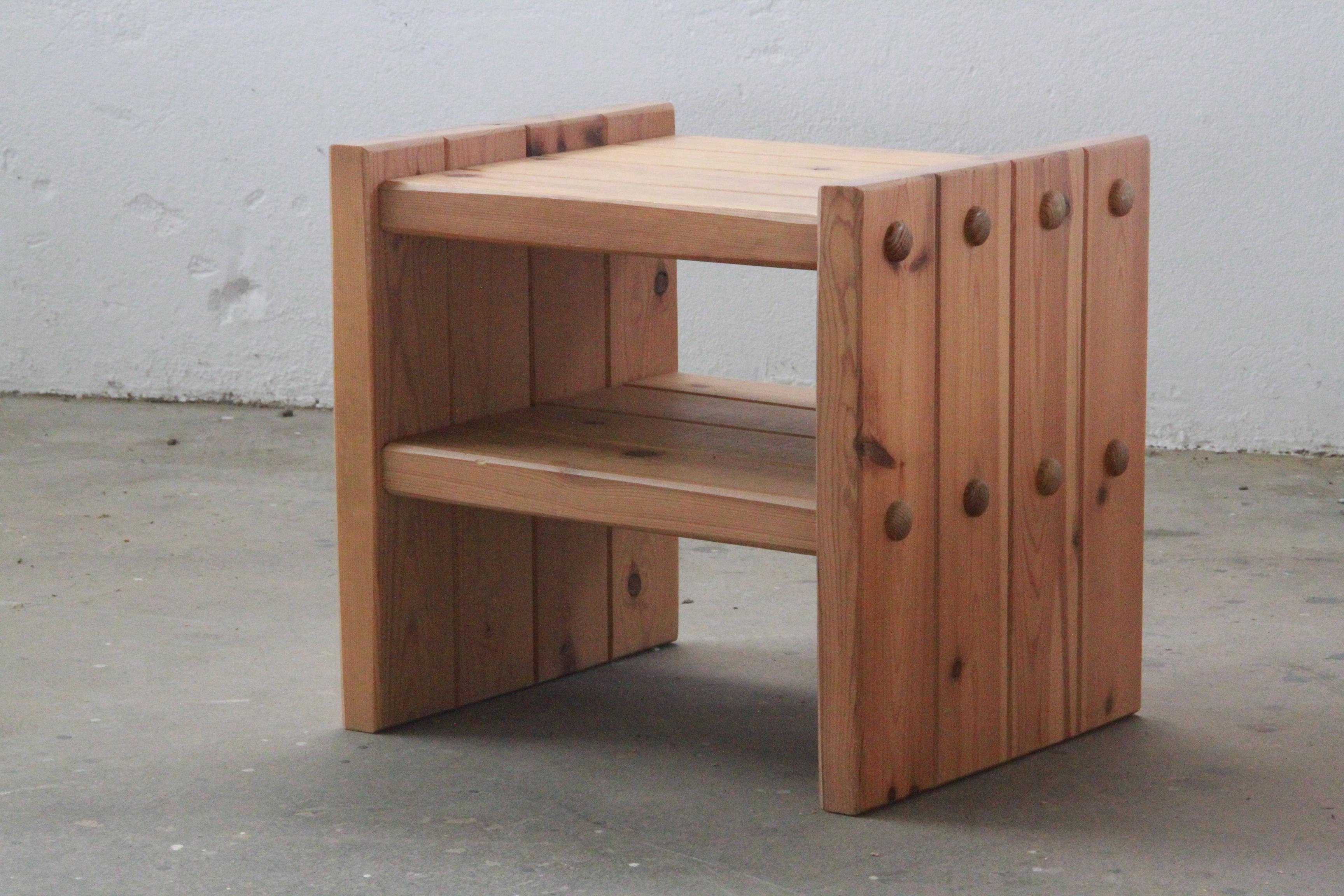 Late 20th Century Danish Pine Nightstands, 1970s, bedside table