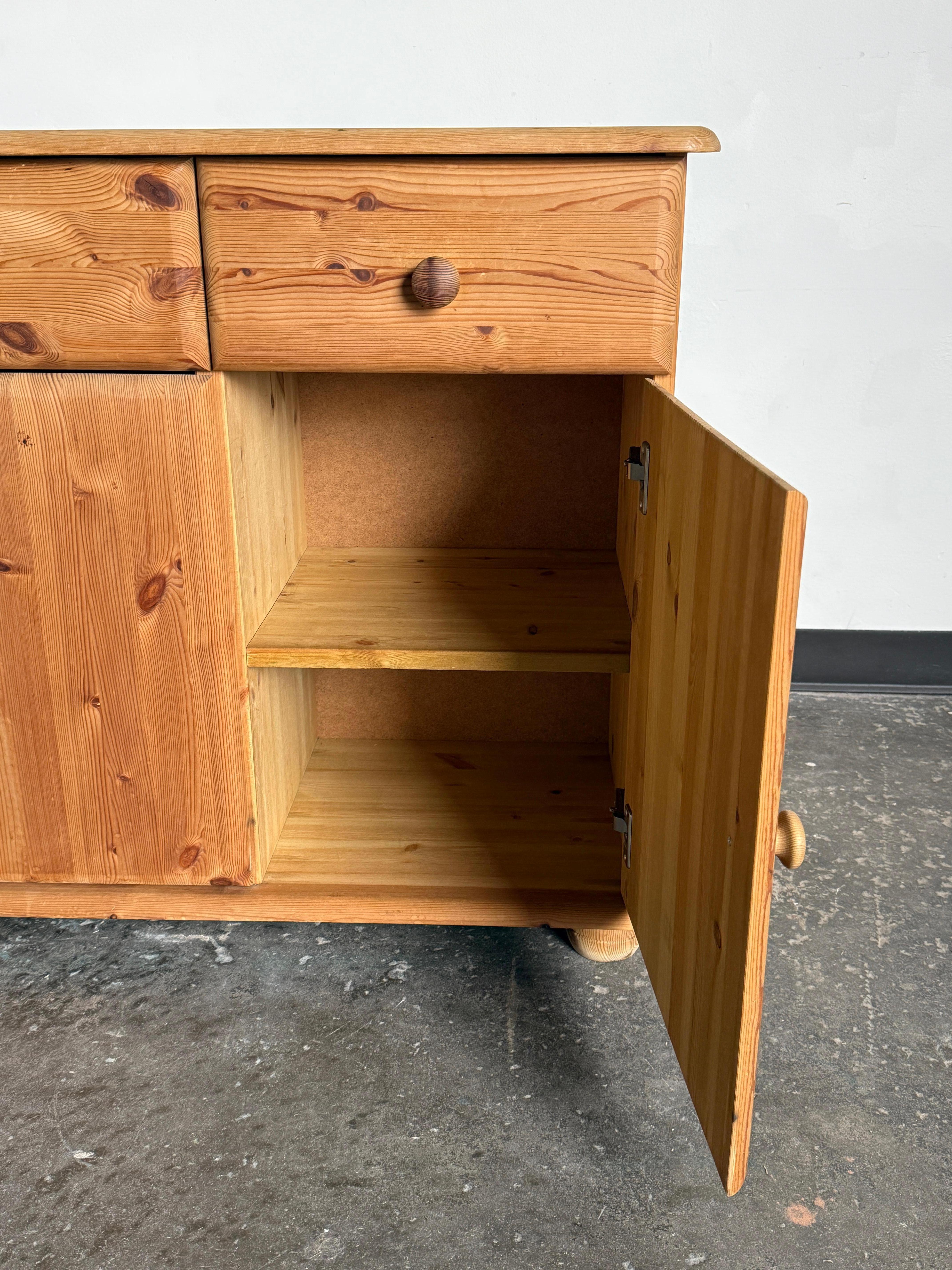 Danish Pine Sideboard In Good Condition For Sale In Nashville, TN