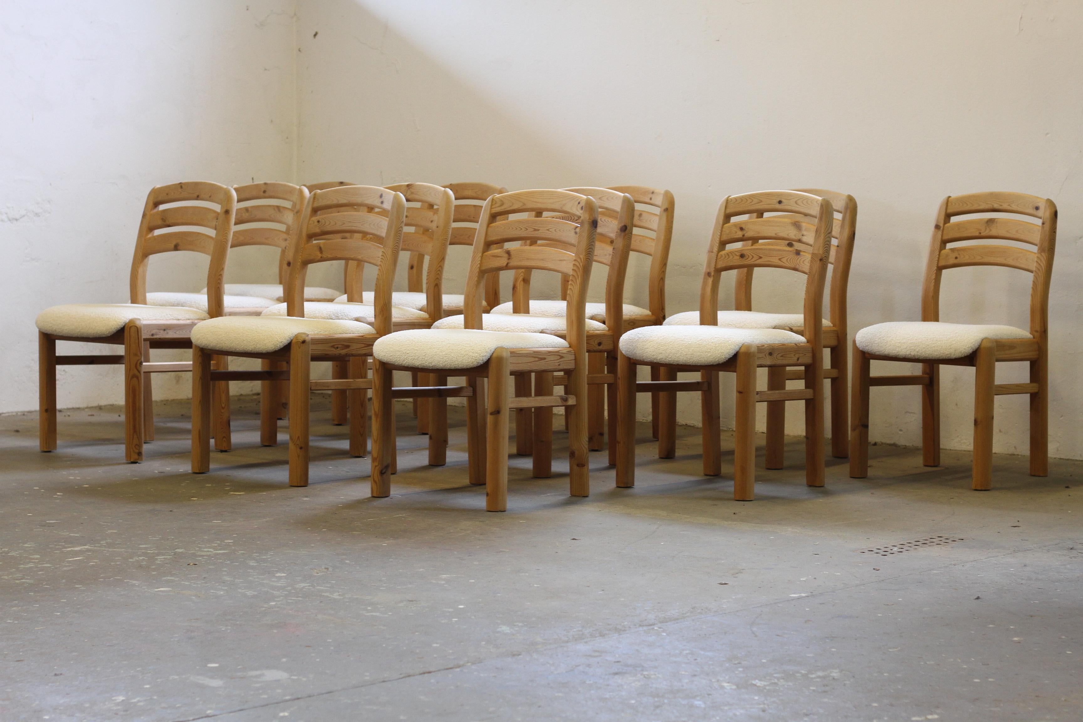 Minimalist and clean in design — a rare matching set of 12 from the same home.
One careful owner. Now fully revitalized from top to bottom with a deep clean, fresh upholstery, and a light sanding. We’ve kept the wood raw, as we feel it complements