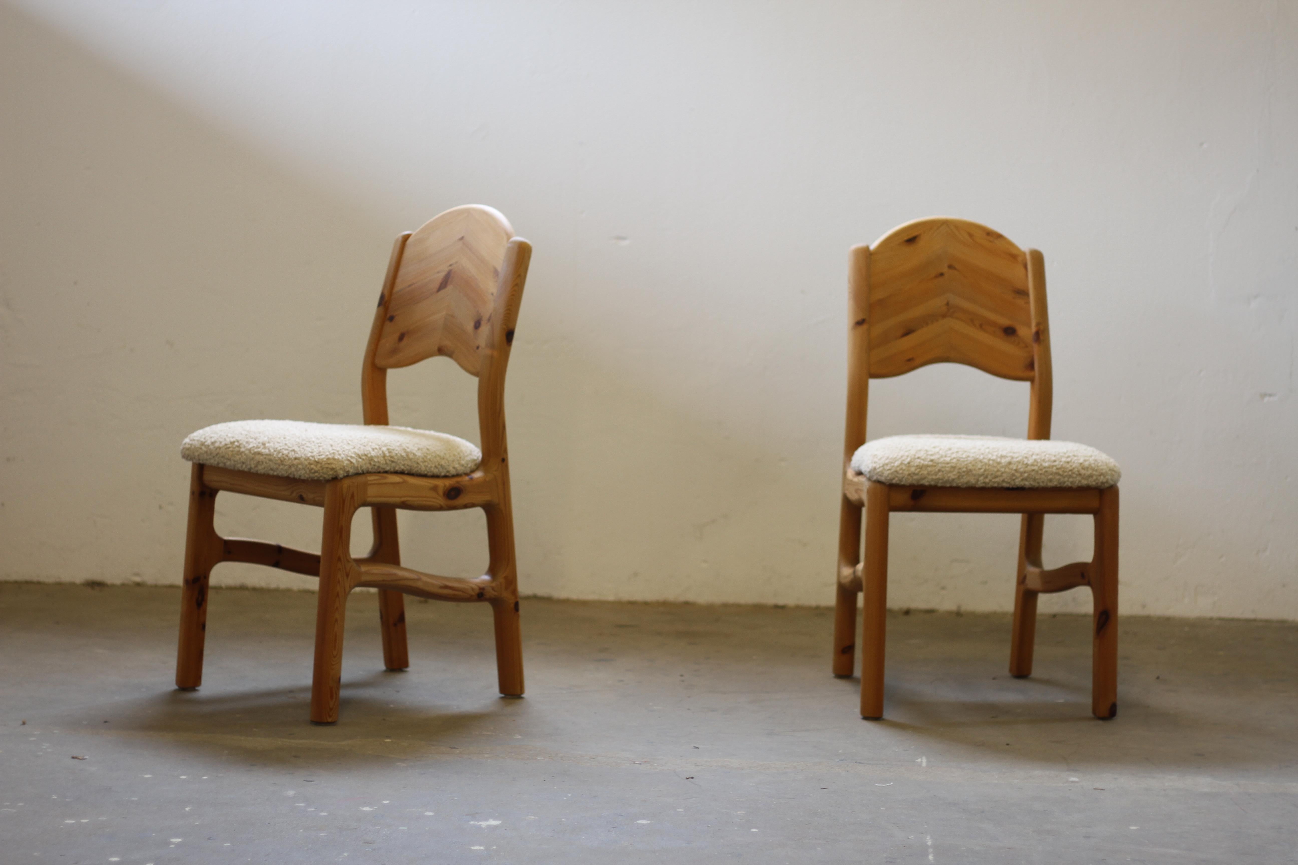 Danish Pine Wood Dining Chairs in style of Rainer Daumiller - 1970s 9