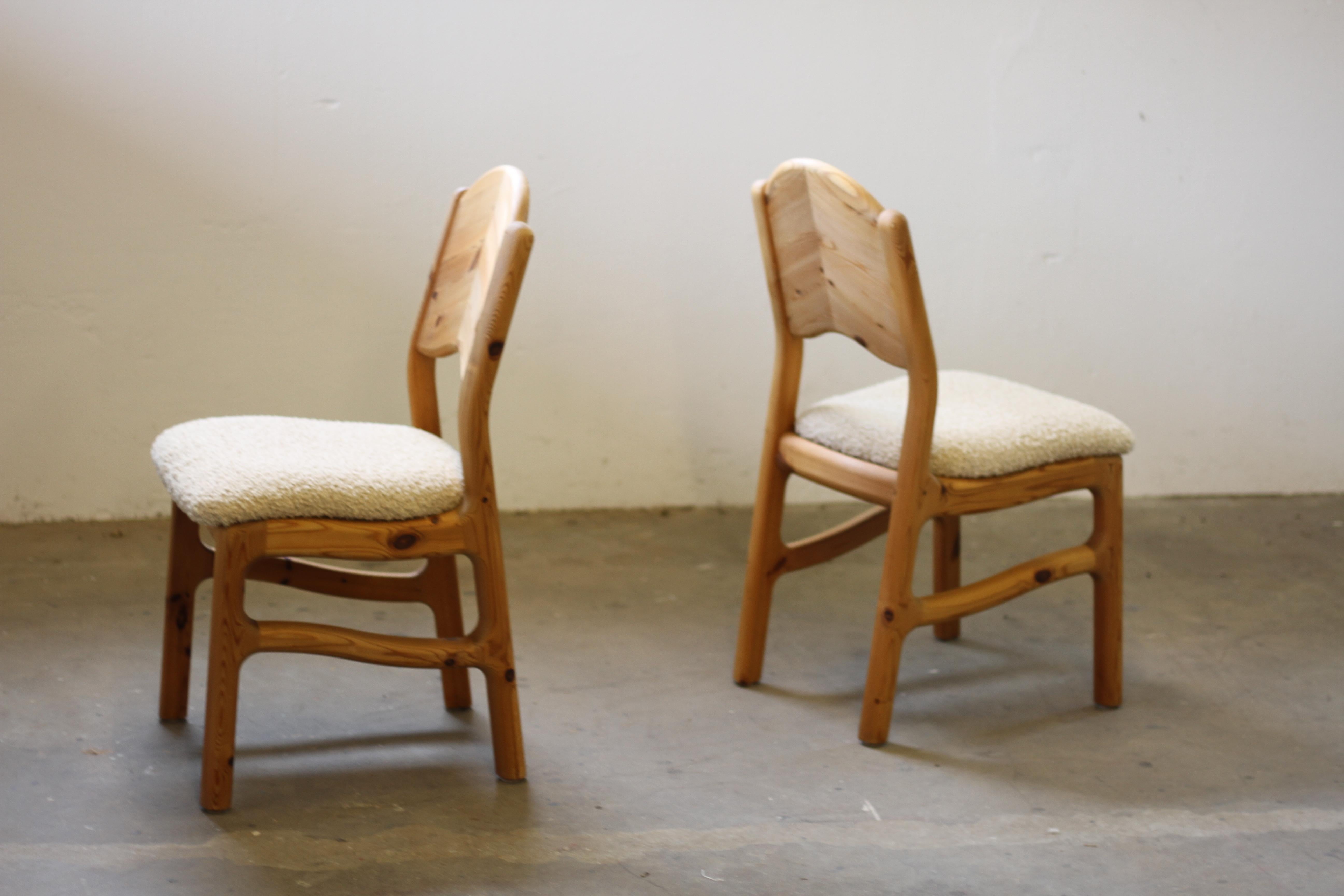Danish Pine Wood Dining Chairs in style of Rainer Daumiller - 1970s 10