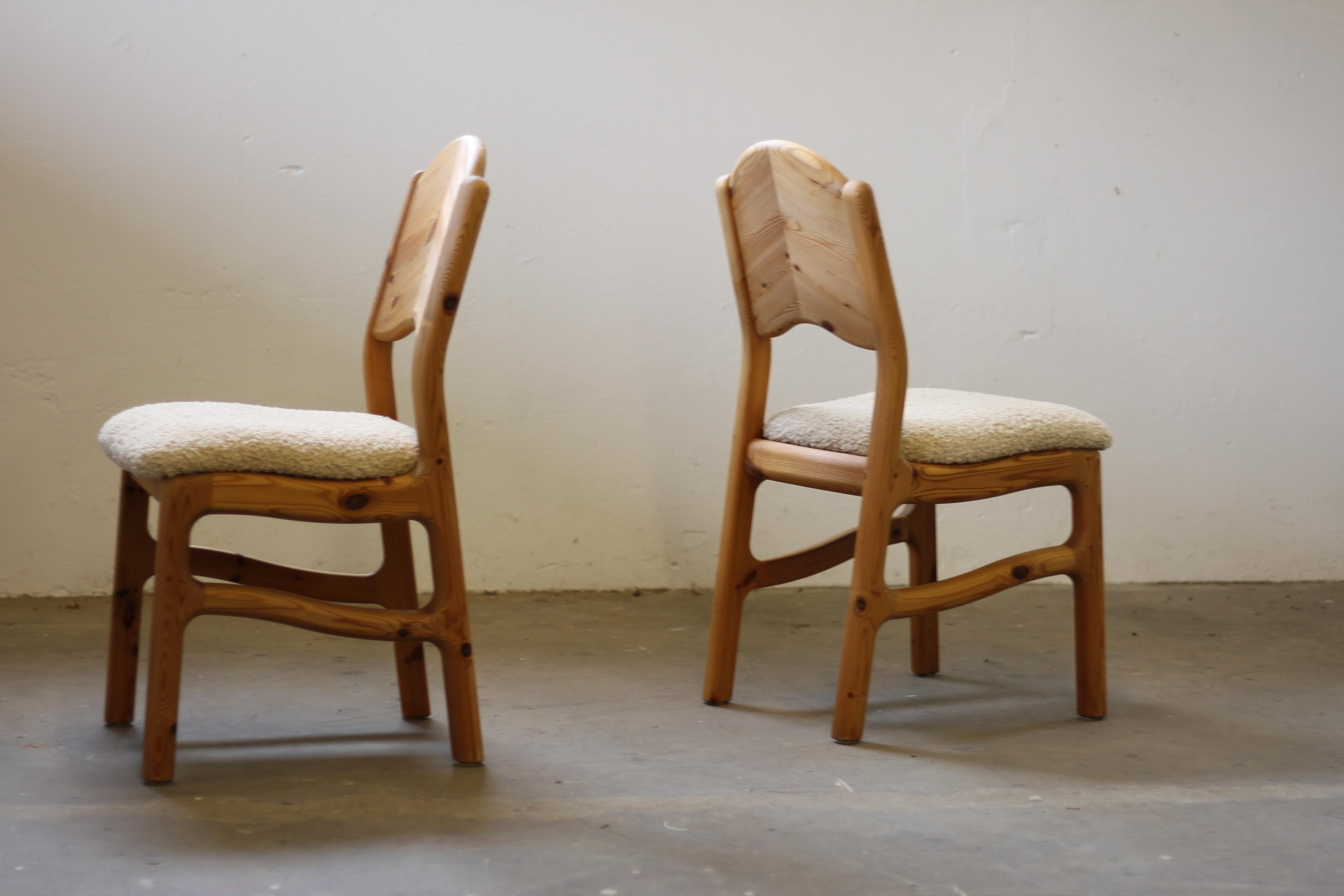 Danish Pine Wood Dining Chairs in style of Rainer Daumiller - 1970s 11