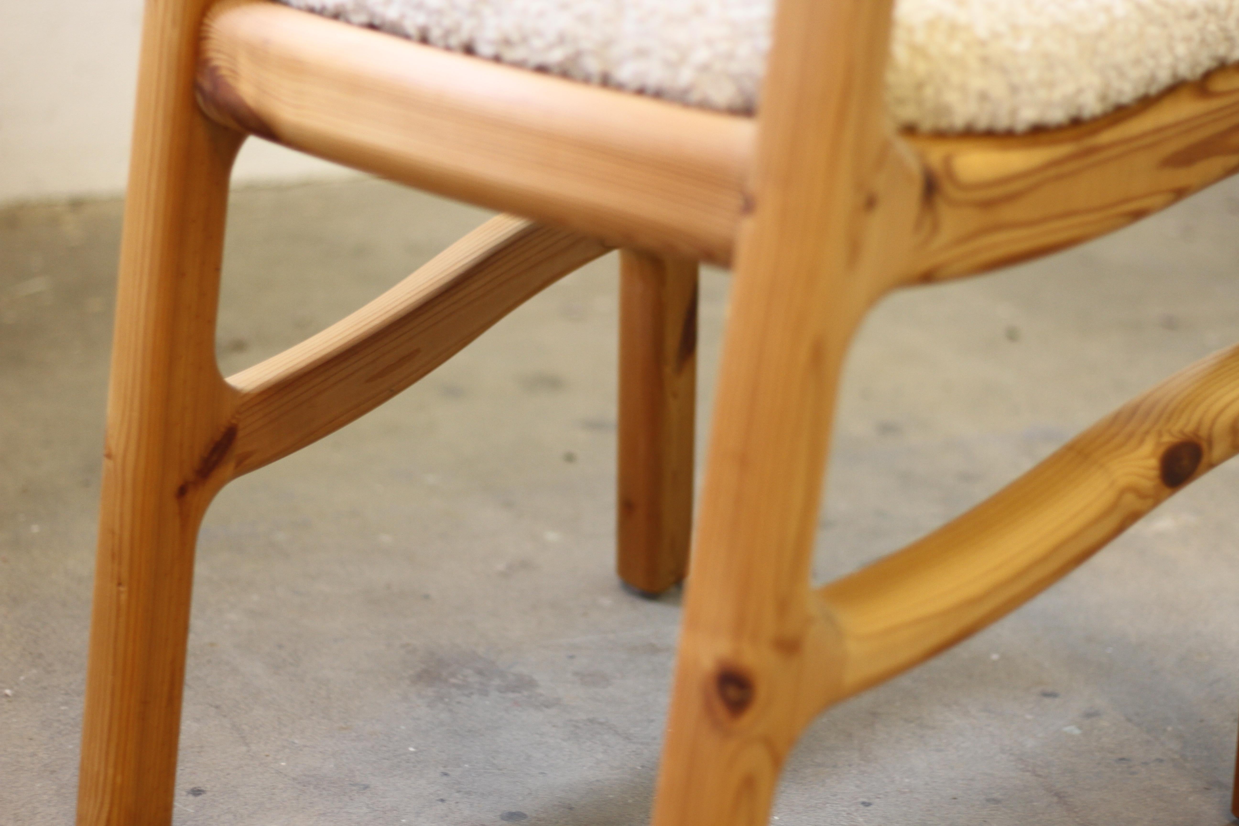 Danish Pine Wood Dining Chairs in style of Rainer Daumiller - 1970s 12