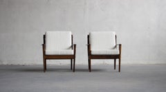 Danish “PJ 56” armchairs by Grete Jalk for Poul Jeppesen