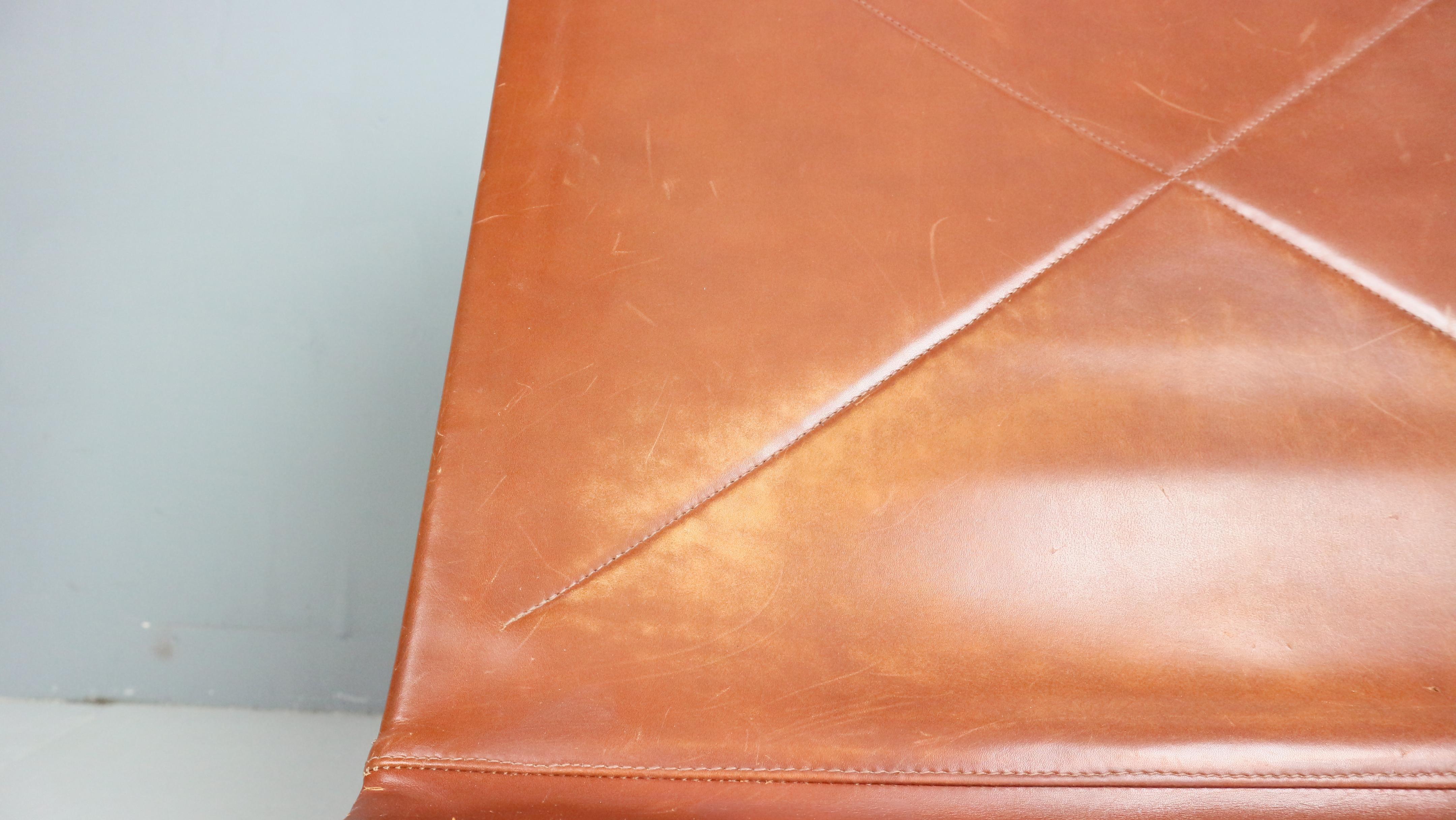 Danish PK22 Leather Easy Chair by Poul Kjaerholm for E. Kold Christensen, 1956 5