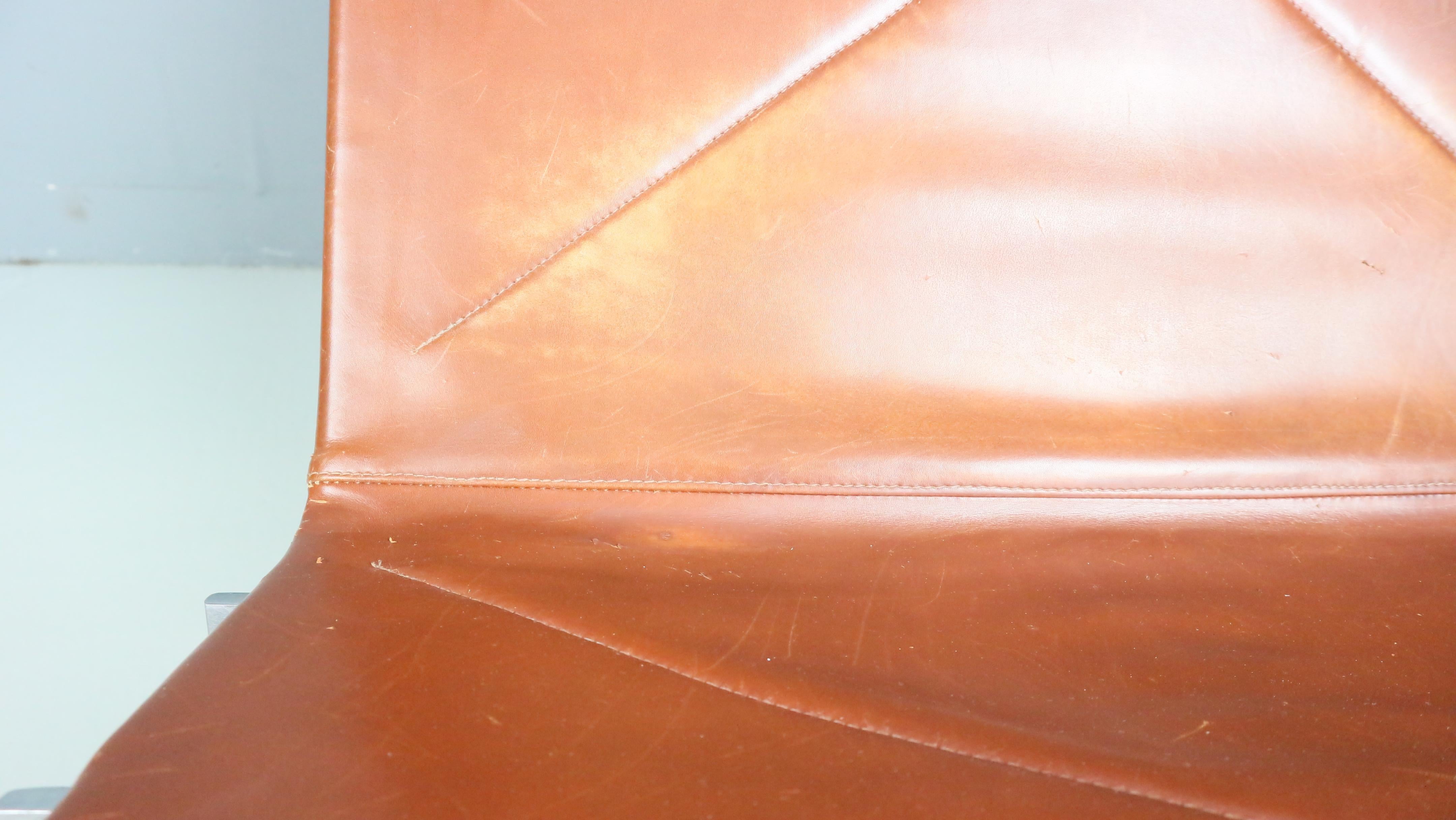 Danish PK22 Leather Easy Chair by Poul Kjaerholm for E. Kold Christensen, 1956 6
