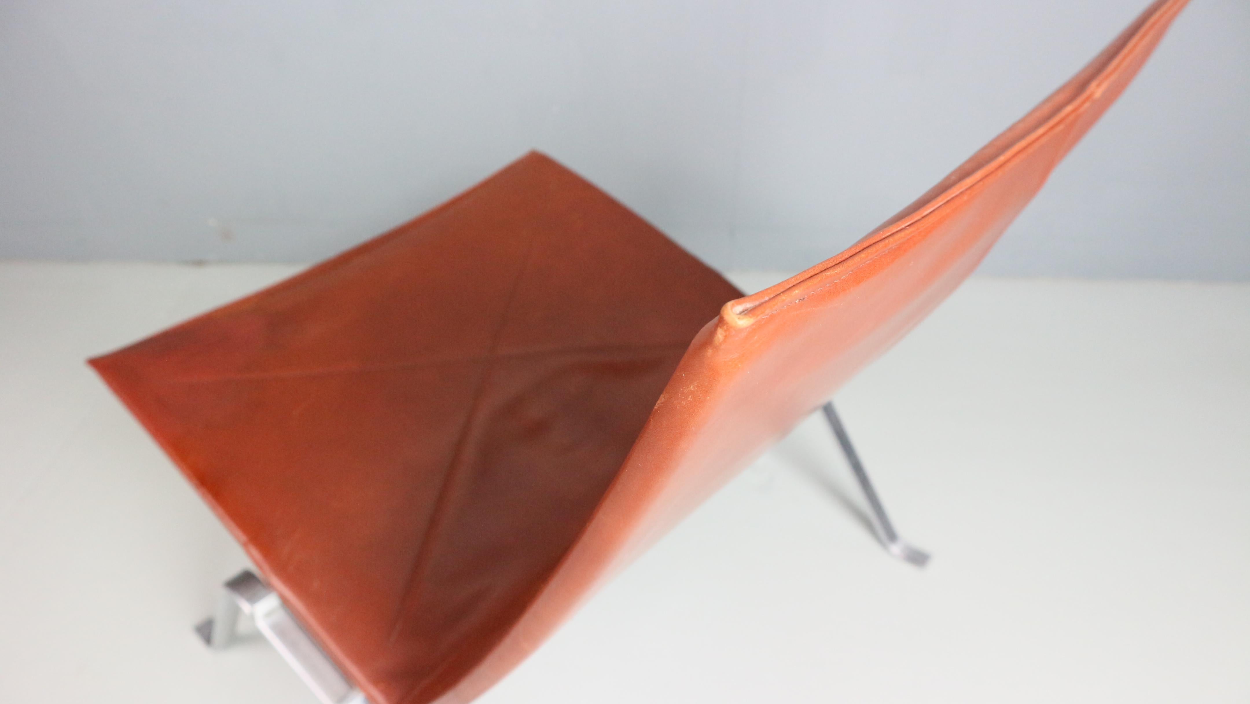 Danish PK22 Leather Easy Chair by Poul Kjaerholm for E. Kold Christensen, 1956 9