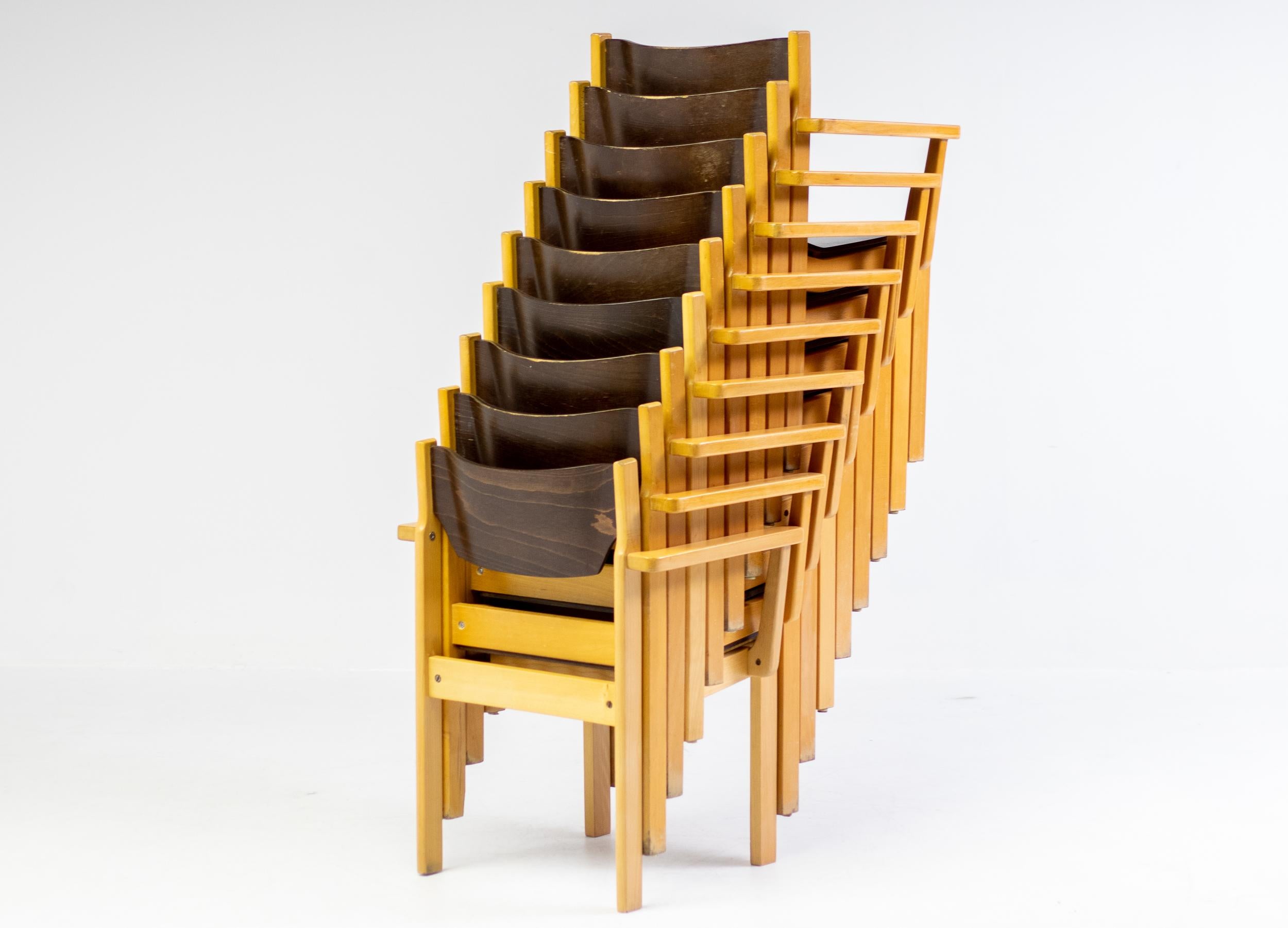 Dänische Sperrholz-Sessel im Angebot 1