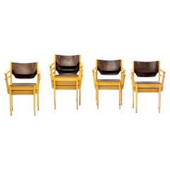 Retro Danish Plywood Arm Chairs