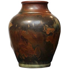 Danish Polychrome Stone Vase by Knud Kyhn, circa 1934