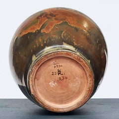 Danish Polychrome Stone Vase by Knud Kyhn, circa 1934