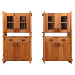 Danish Pomeranian Pinewood Cabinets by Christian IV for Chr. 4, 1970