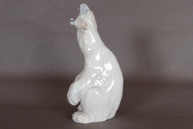 Danish Porcelain Polar Bear by C. F. Liisberg for Royal Copenhagen, 1970s For Sale 2