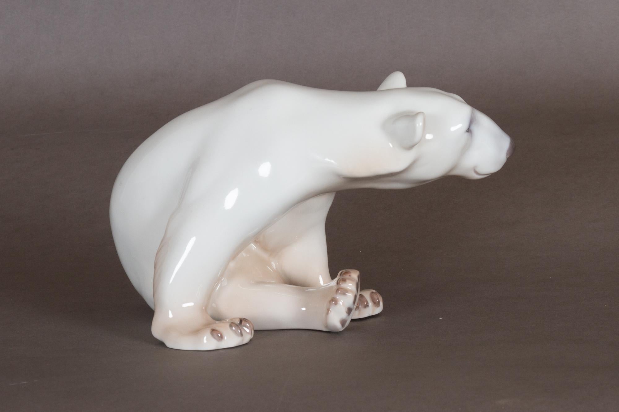 ceramic polar bear figurines