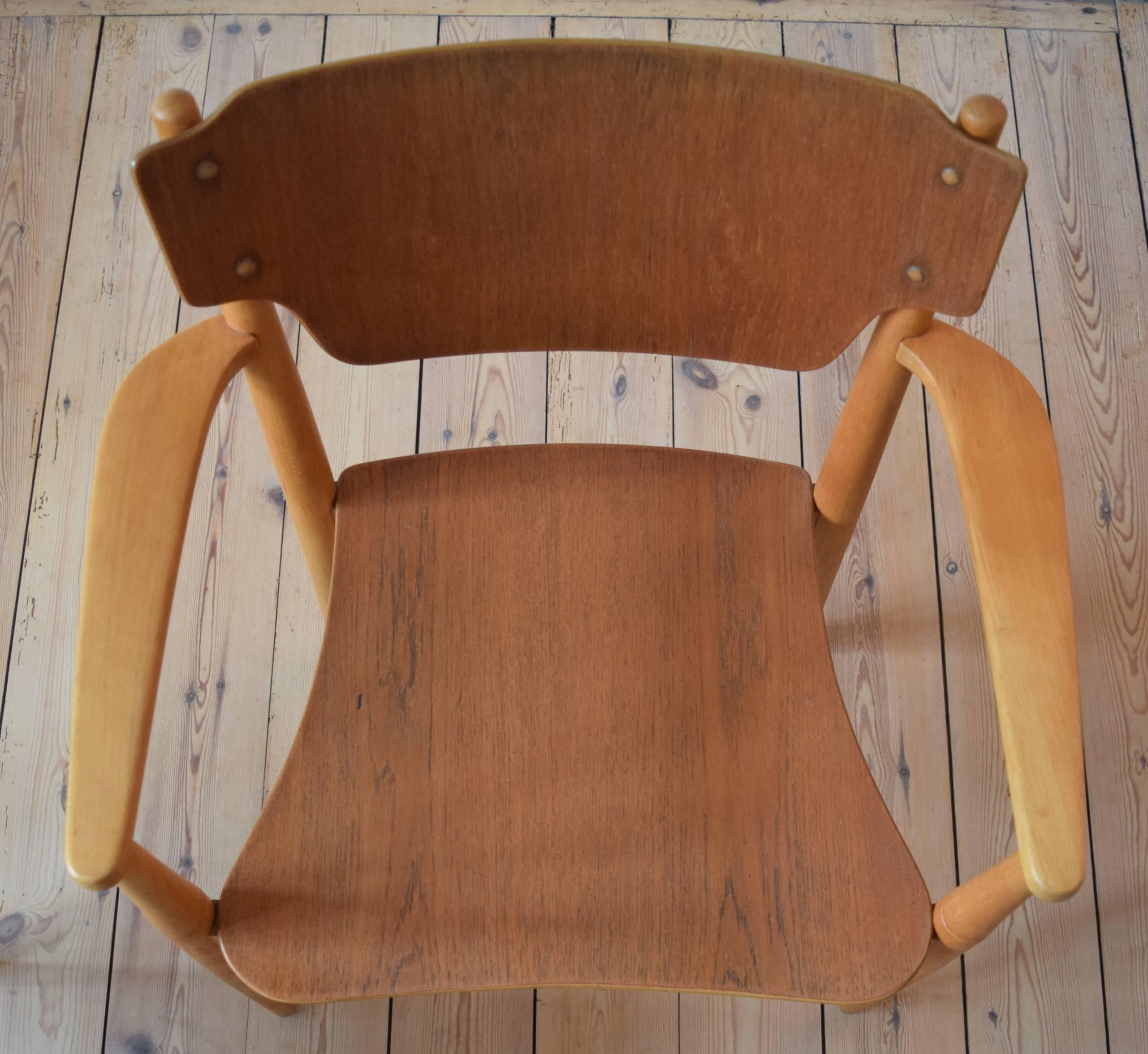 Danish 'Portex' Armchair, Peter Hvidt & Orla Mølgaard, 1944 For Sale 8