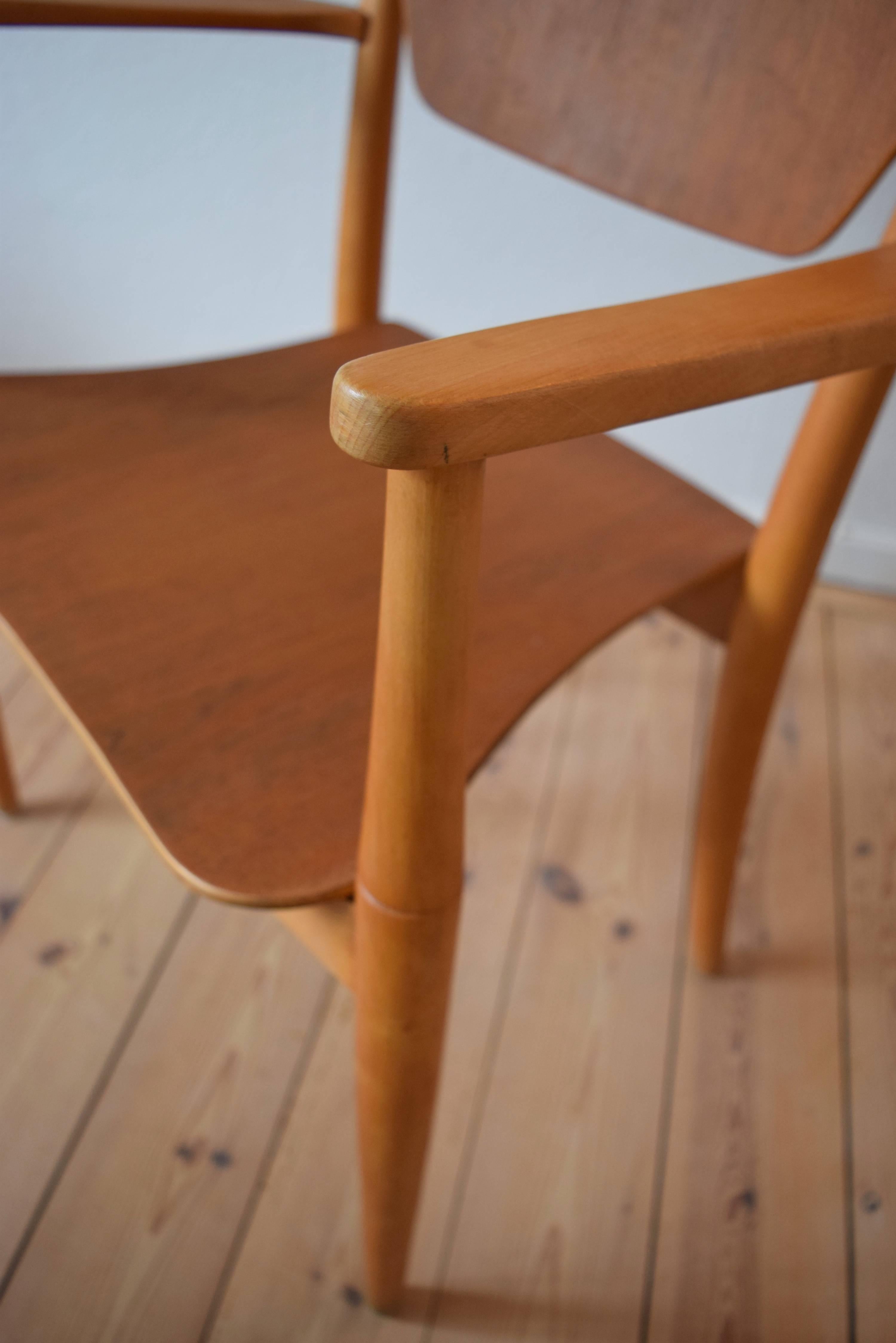 Mid-20th Century Danish 'Portex' Armchair, Peter Hvidt & Orla Mølgaard, 1944 For Sale