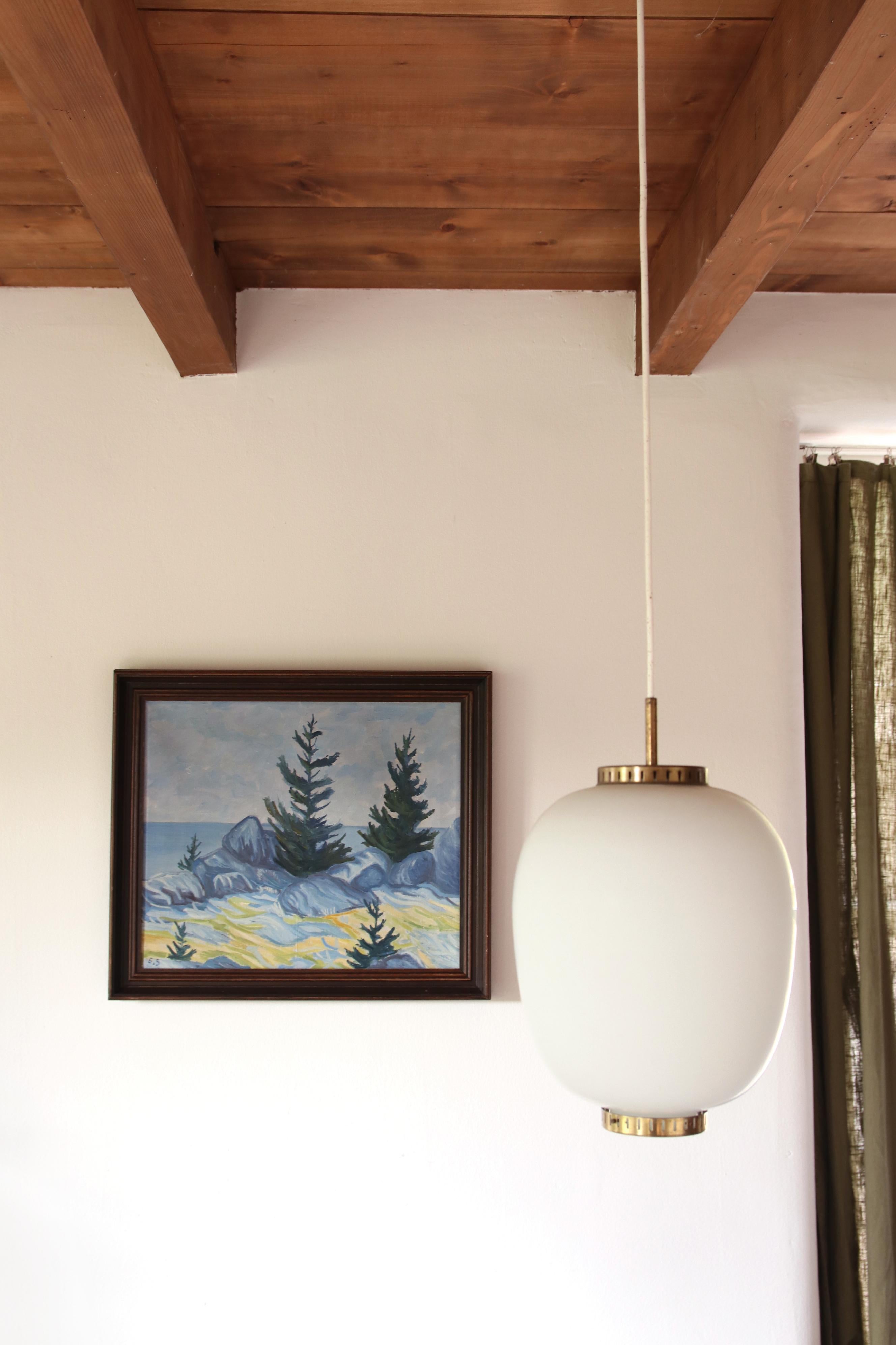 Danois Peinture à l'huile post-impressionniste danoise par E.S. de Horsens en vente