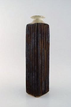 Danish Potter, Large Unique Vase in Glazed Ceramics, Gutte Style, 1960s