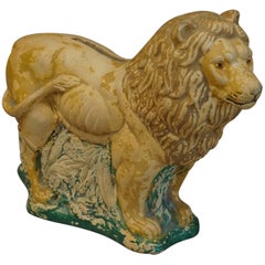 Danish Pottery Lion Bank