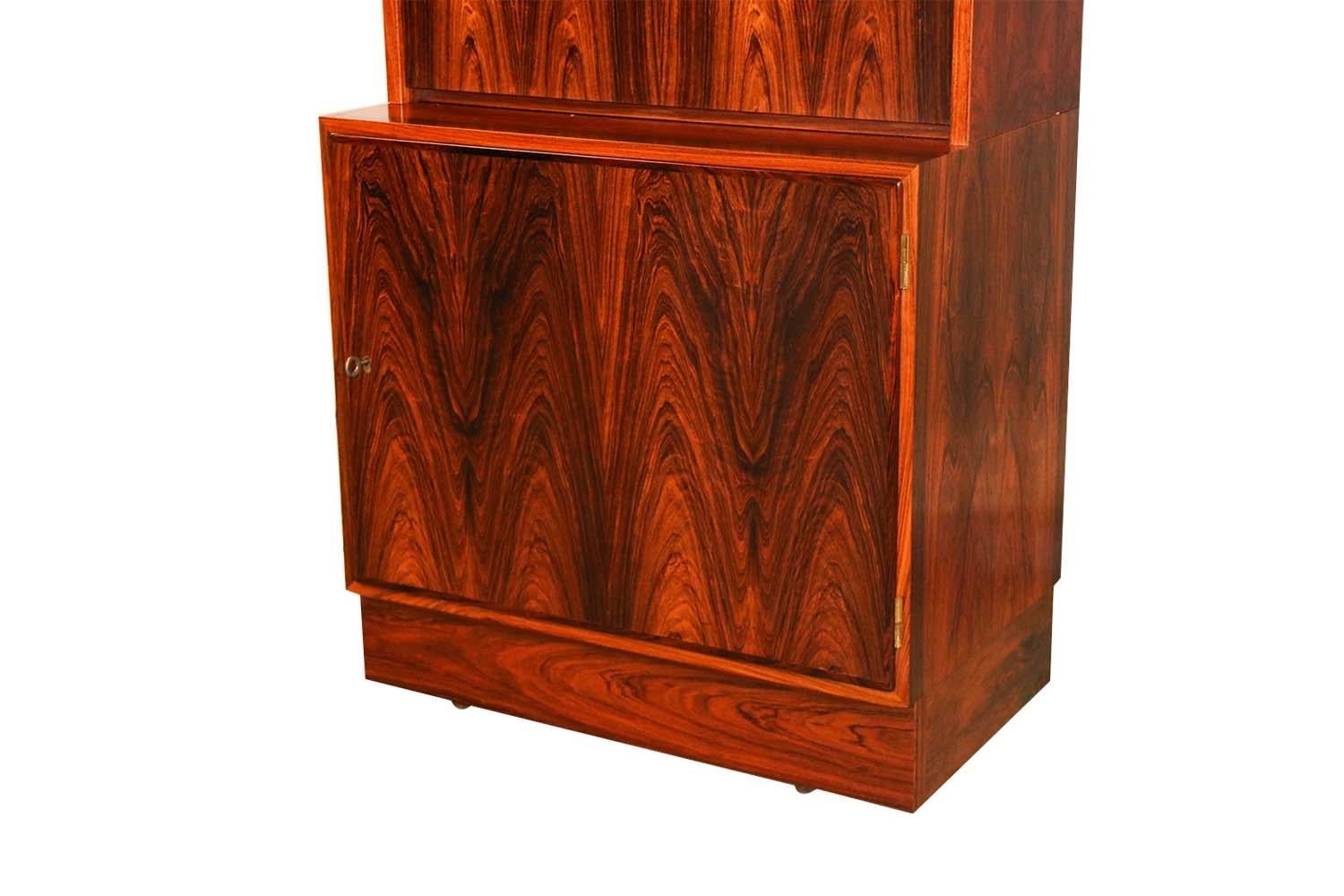 Danish Poul Hundevad Midcentury Rosewood Cabinet Hutch 6