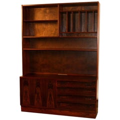 Used Danish Poul Hundevad Midcentury Rosewood Cabinet Hutch