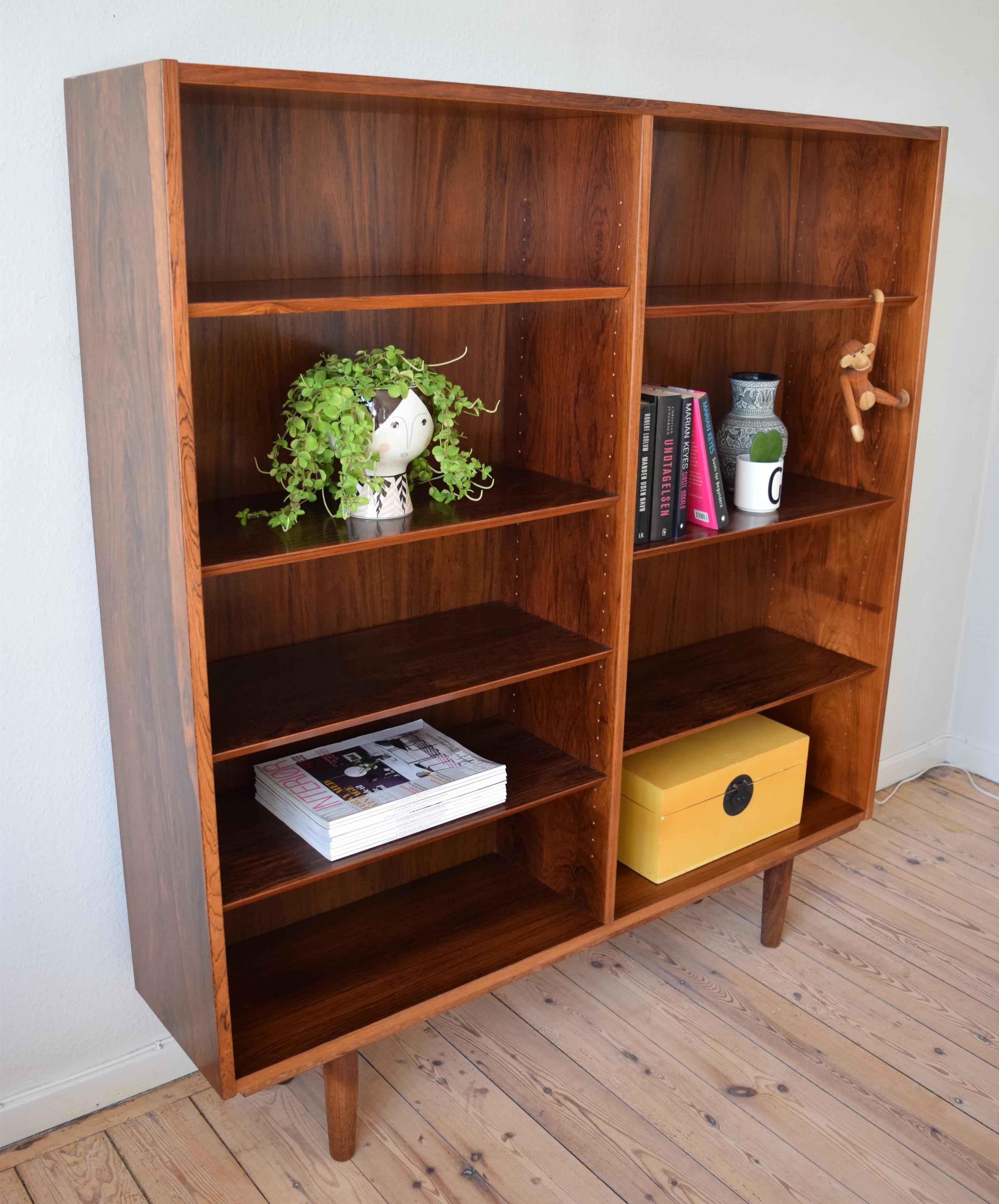 Mid-20th Century Danish Poul Hundevad Rosewood Bookcase