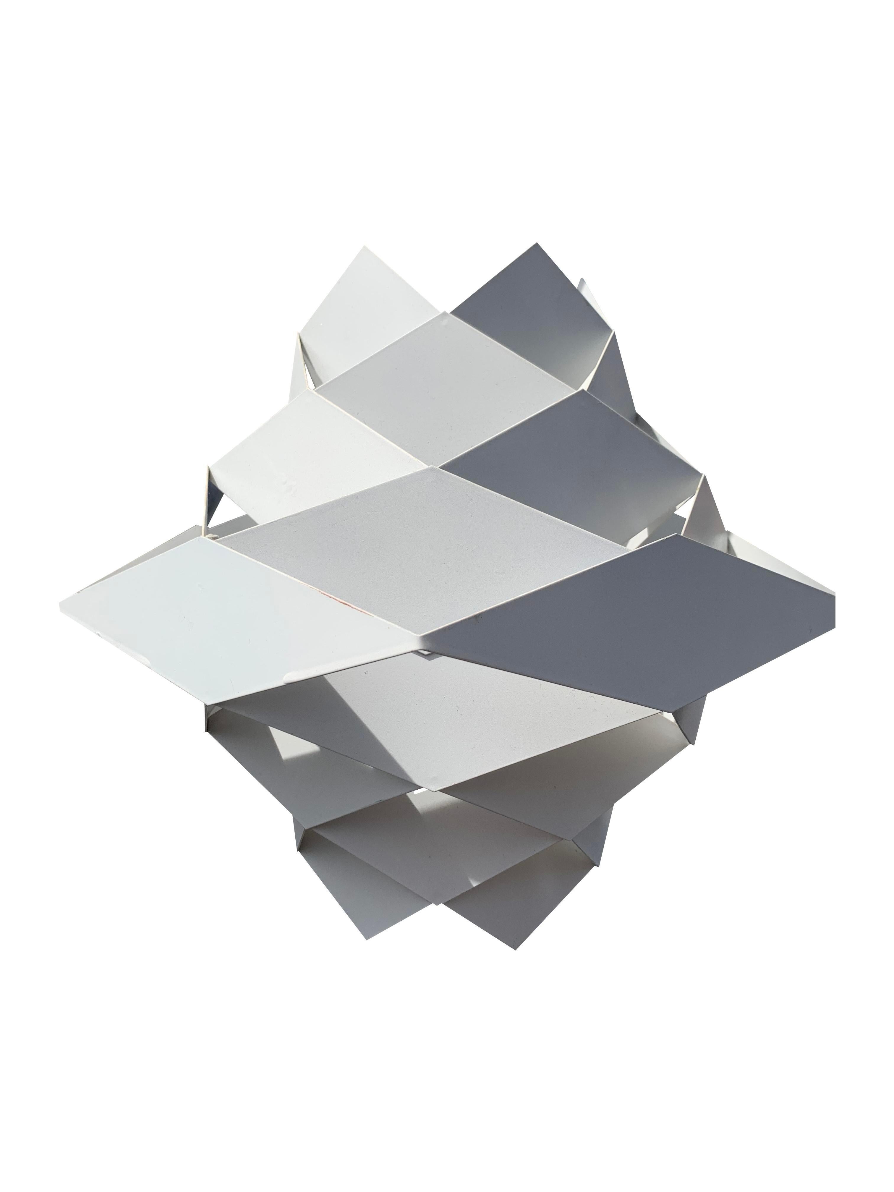 Lampada a sospensione danese Preben Dahl Symfoni Geometria scandinava, acciaio smaltato in vendita 1