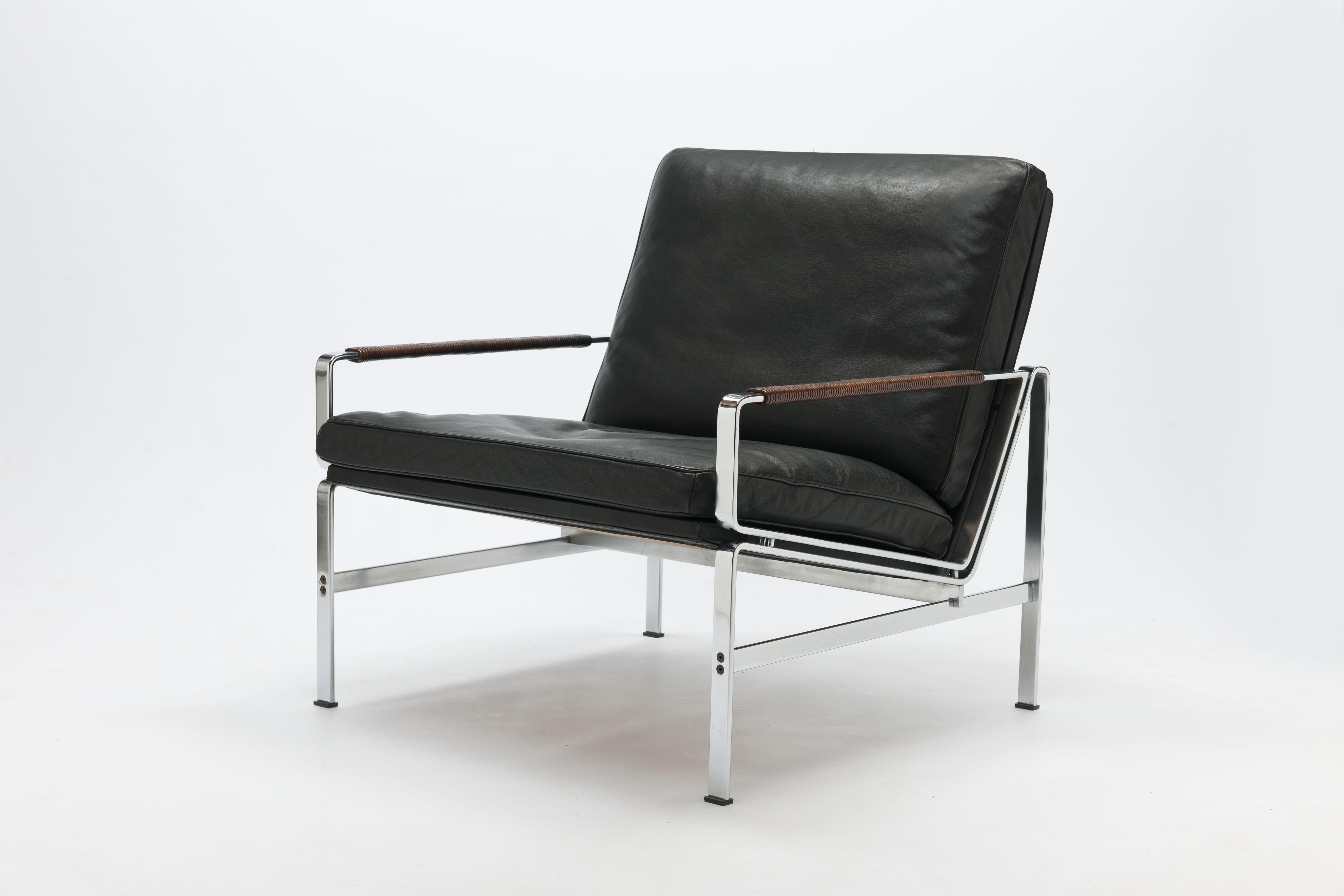 Danish Preben Fabricius & Jørgen Kastholm Lounge Chair FK6720 Alfred Kill, 1965 13