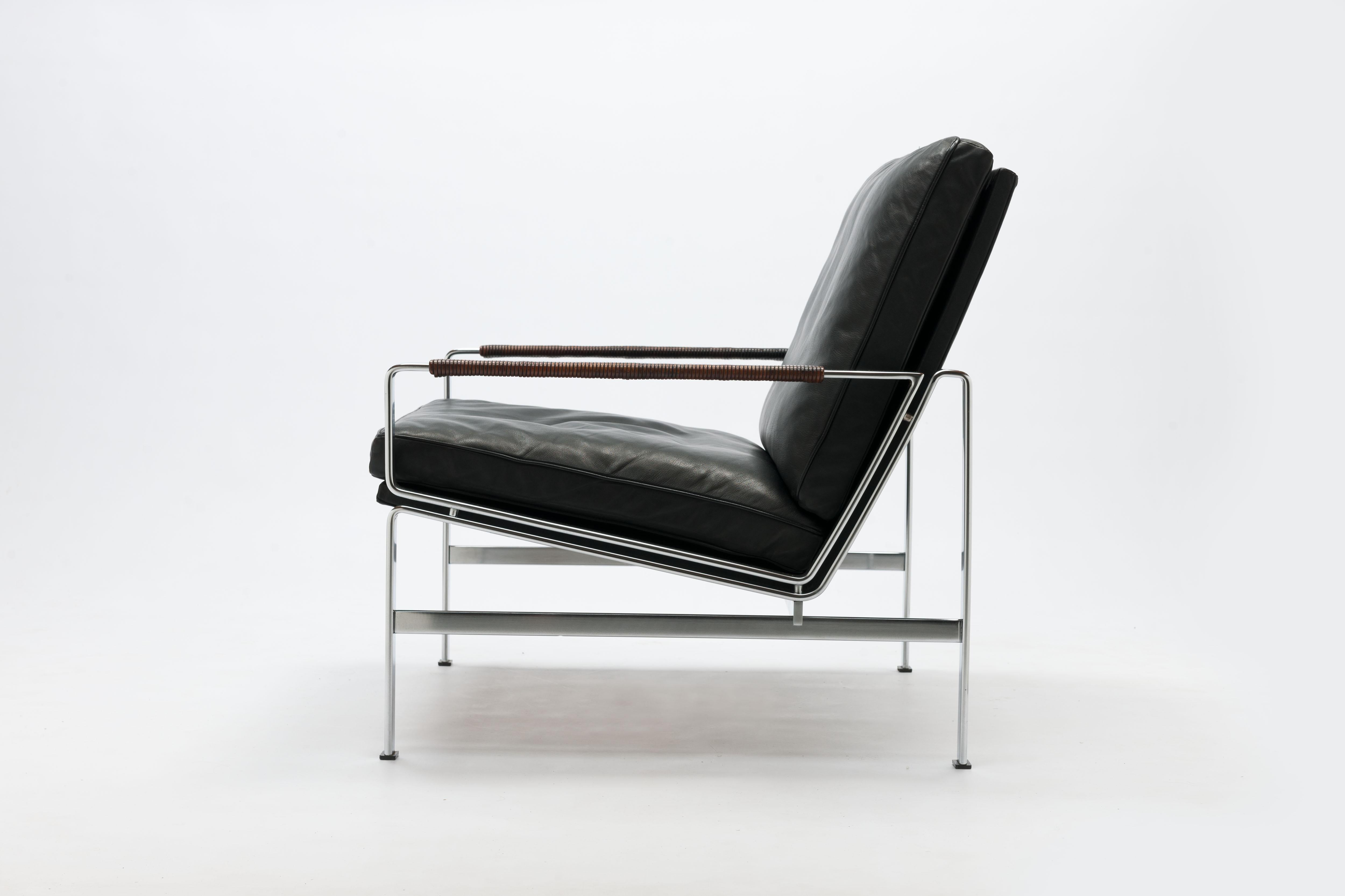 Modern Danish Preben Fabricius & Jørgen Kastholm Lounge Chair FK6720 Alfred Kill, 1965