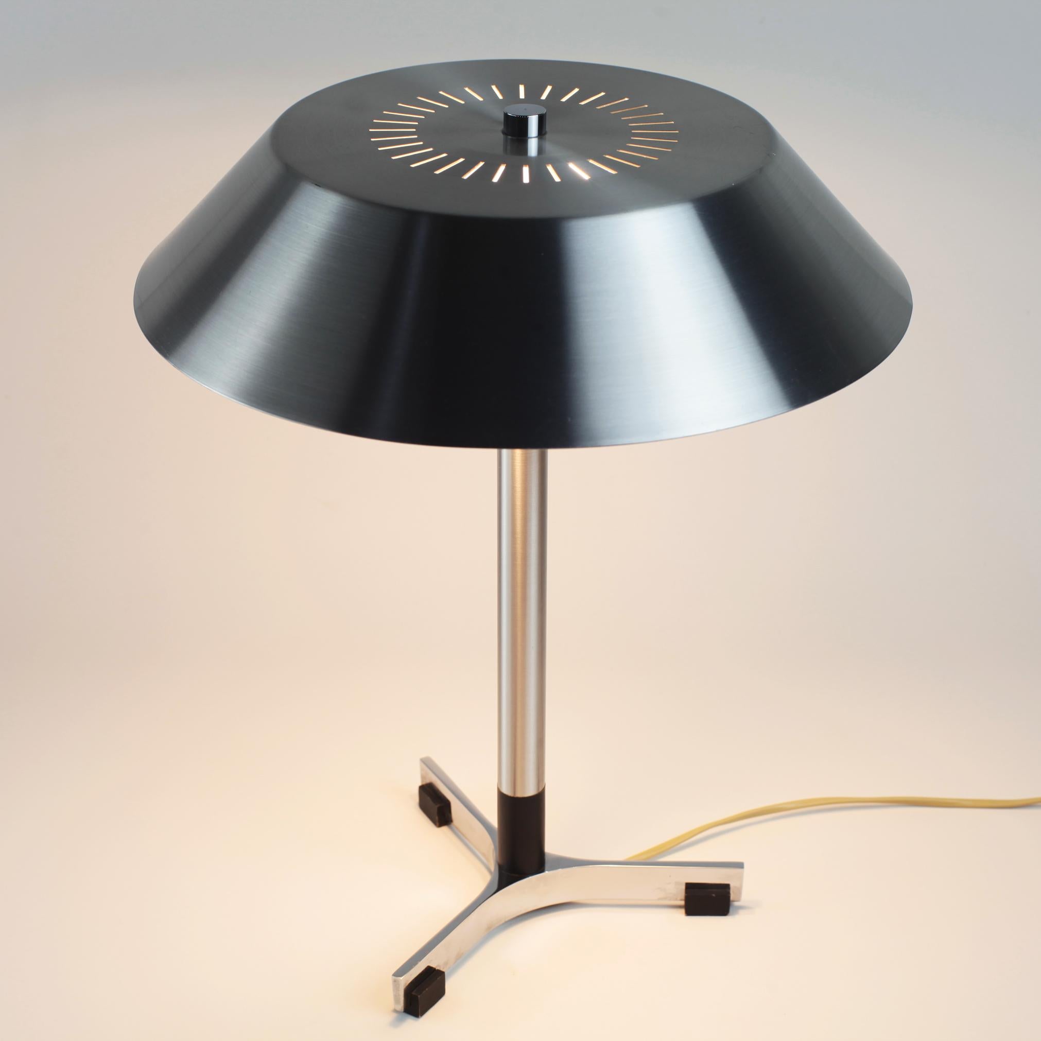 Aluminum Danish President Desk Lamp Jo Hammerborg for Fog and Morup, 1960