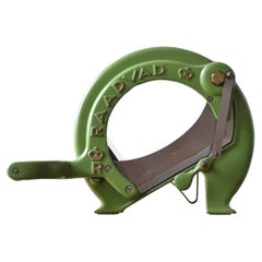 Dänischer langer dänischer Raadvad-Bratenschieber in Grün von Ove Larsen, Mid-Century Original 1950er Jahre