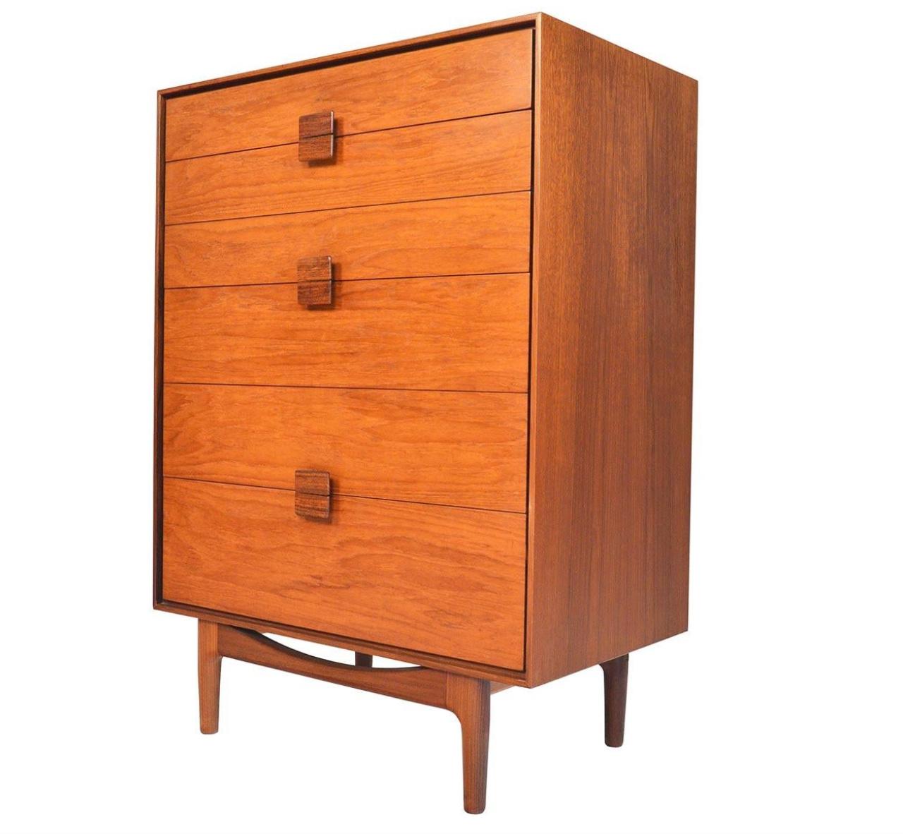 Danese Comò Highboy in teak Danish Range di Ib Kofod-Larsen per G-Plan in vendita