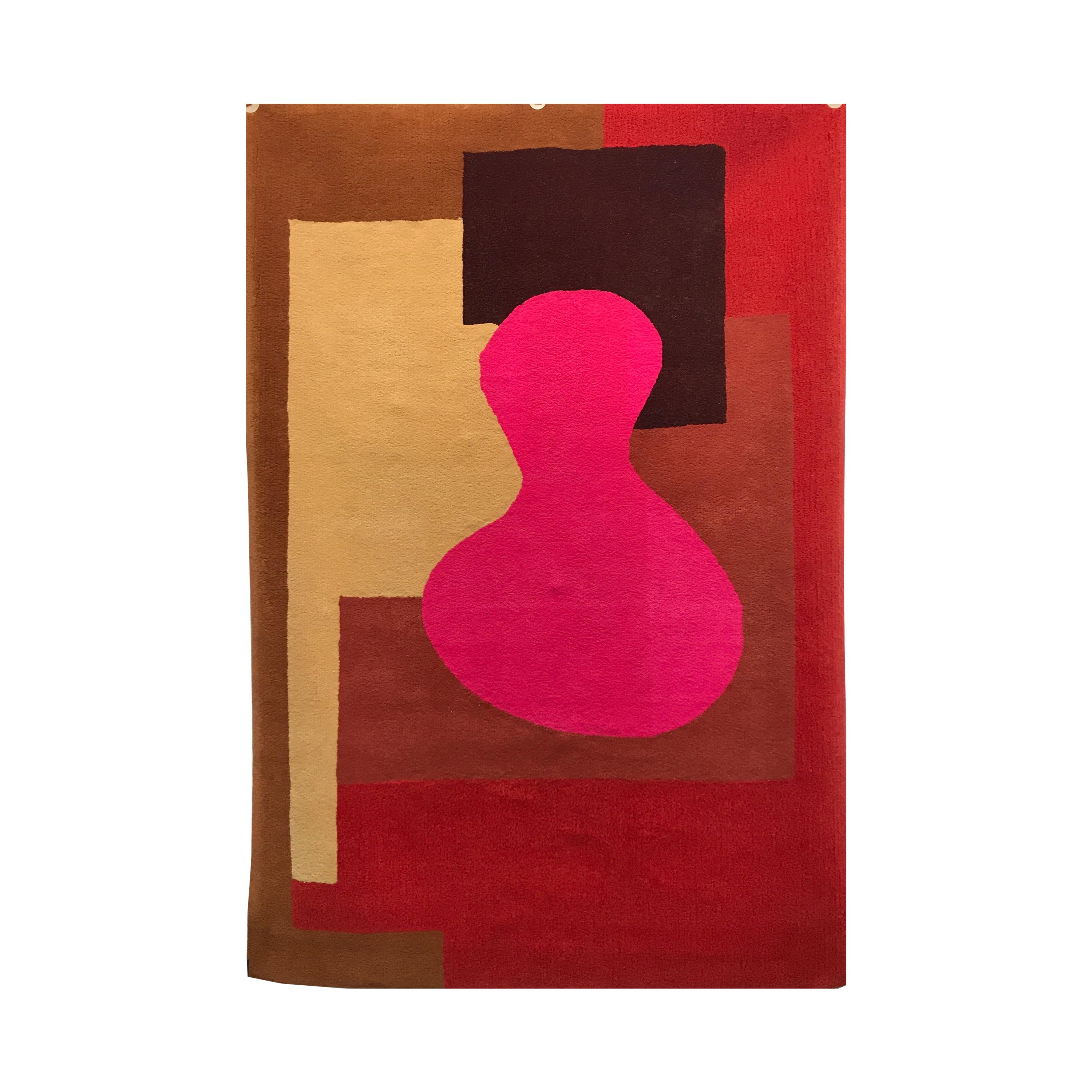 Danish Rapsel Limited Edition "Sydney" Rug by Claude Picasso Son of Pablo, 1990