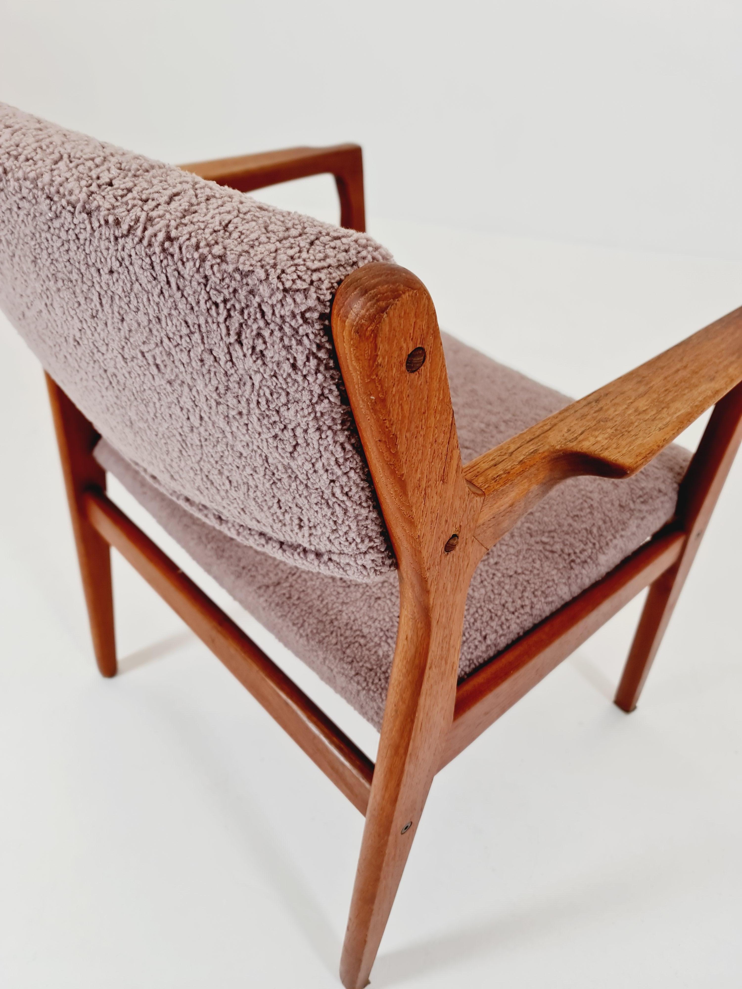 Rara poltrona danese in teak di Erik Buch per Orum  , 1960s in vendita 2