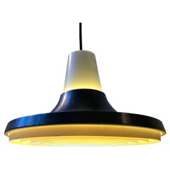 Danish Raw Aluminium Pendant Lamp from Nordisk Solar, 1960s