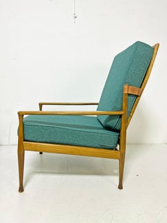 Danish Reclining Lounge Chair and Ottoman, Circa 1960s