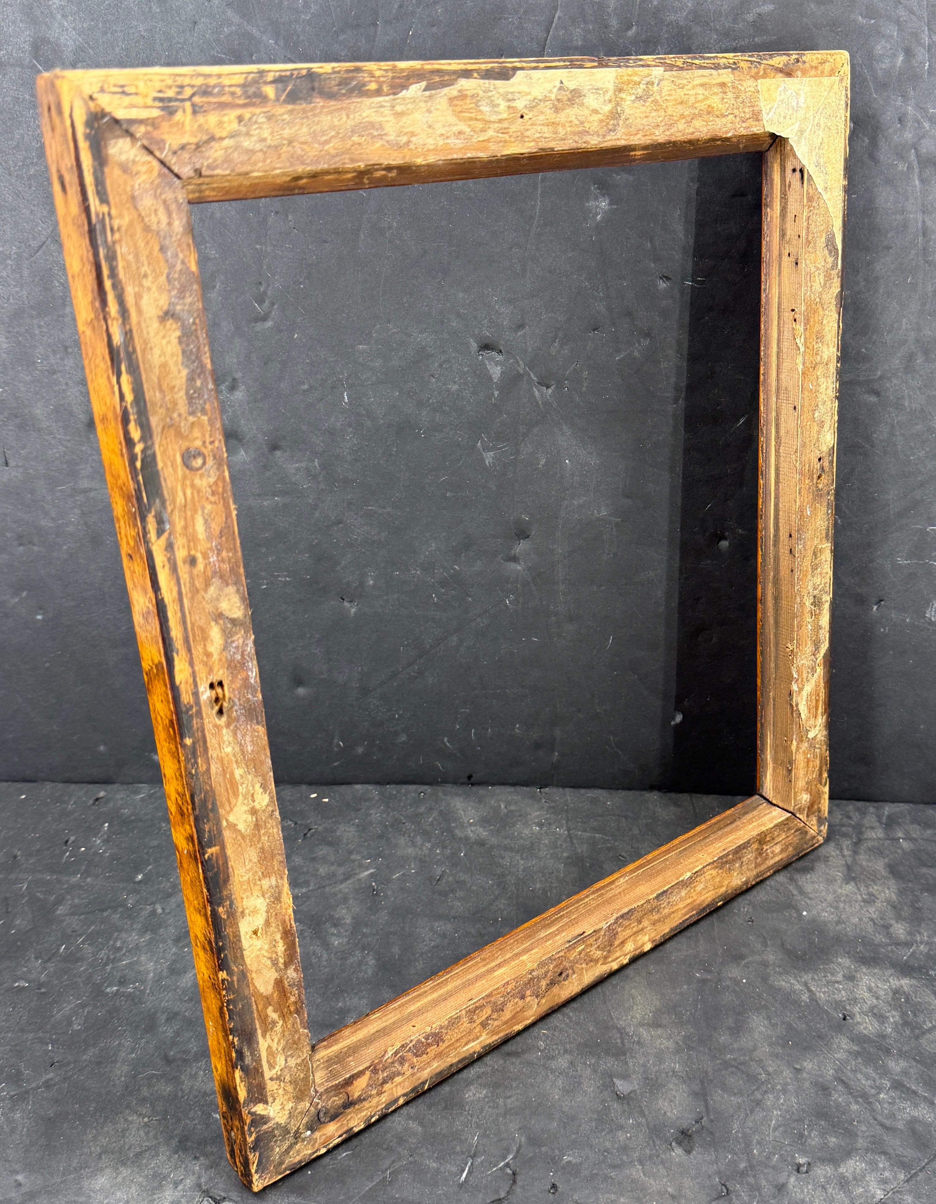 Danish Rectangular Empire Burl Wood Art Frame For Sale 7