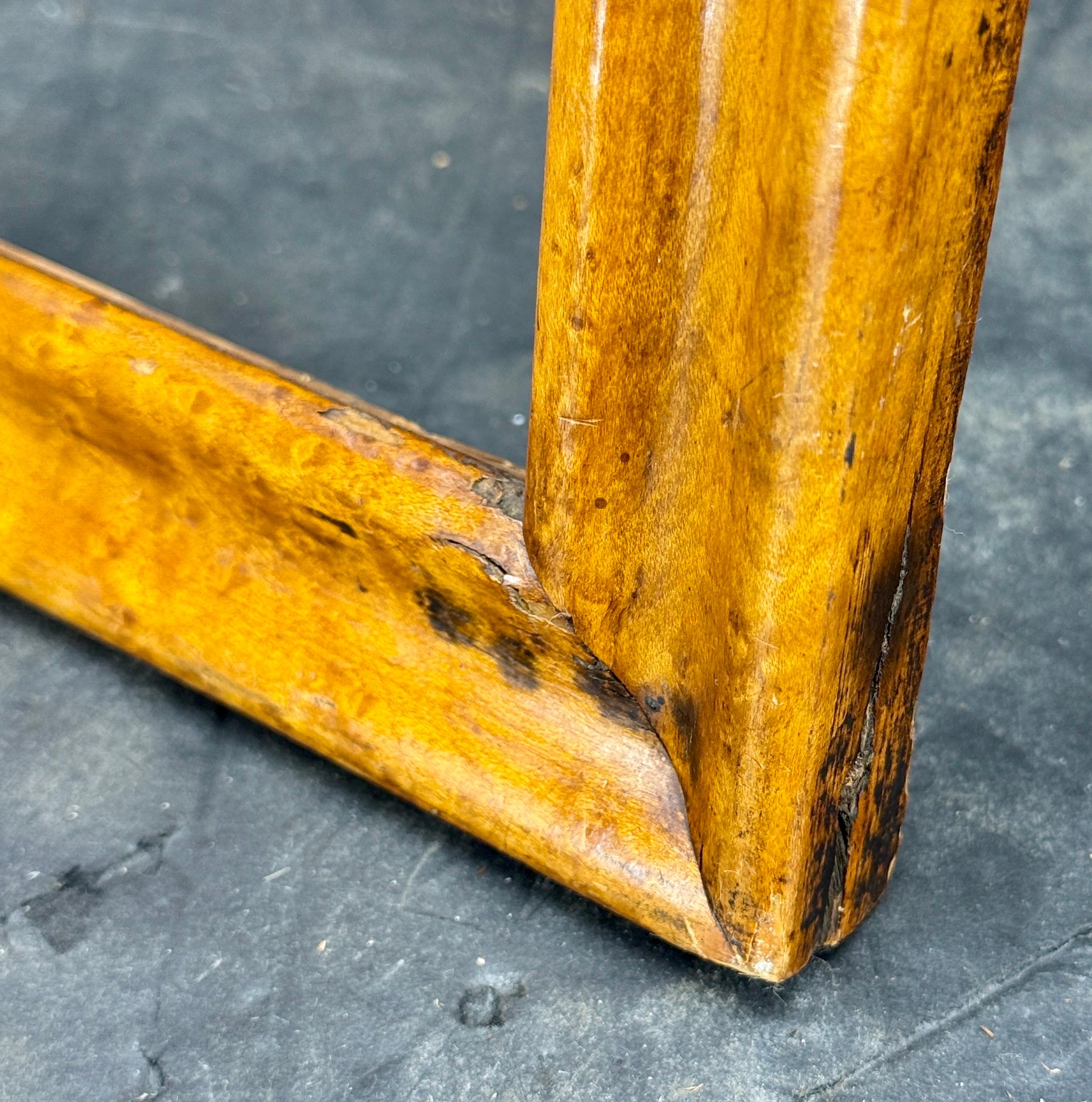 Danish Rectangular Empire Burl Wood Art Frame For Sale 4