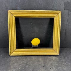 Danish Rectangular Empire Wood Gilt Gold Art Frame