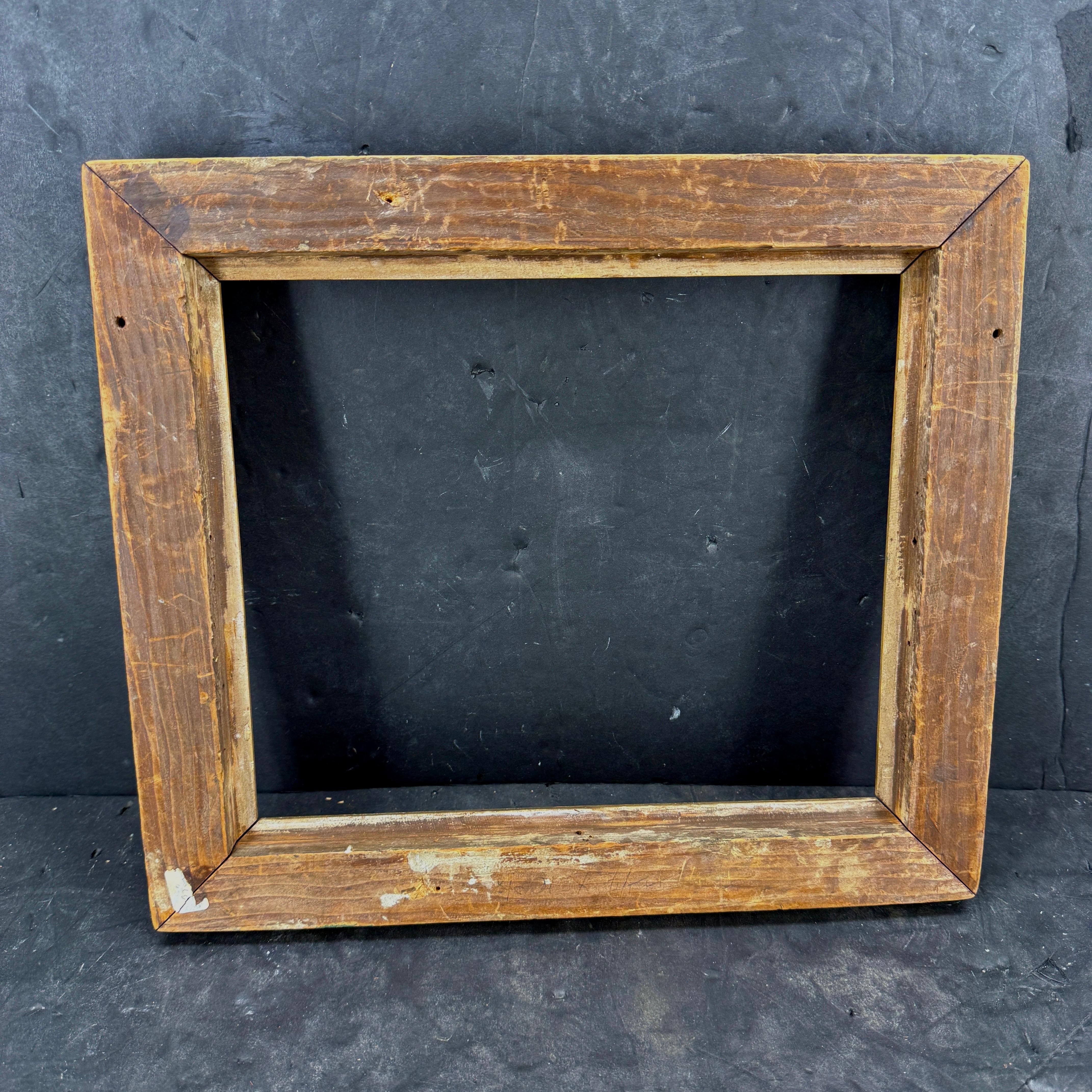 Cadre d'art Empire danois rectangulaire en bois doré en vente 2