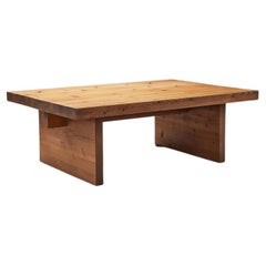 Mesa de centro rectangular danesa de pino, Dinamarca, ca. 1970