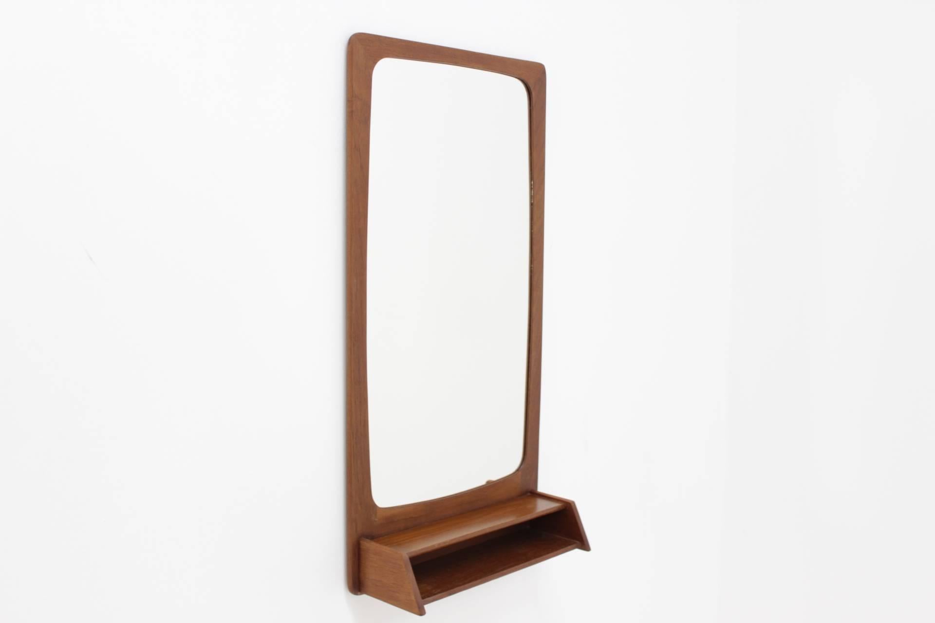 Danish Rectangular Teak Mirror, 1960 In Good Condition In Praha, CZ