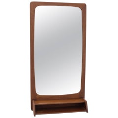 Danish Rectangular Teak Mirror, 1960