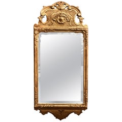 Danish Regence Gilt wood Mirror, C. 1770