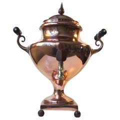 Danish Regency Tea/Water Heater Kettle in Copper, 19th Century