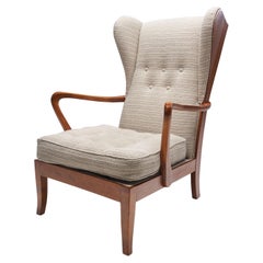 Danish Øreklapstolen Chair, Denmark, 1950s