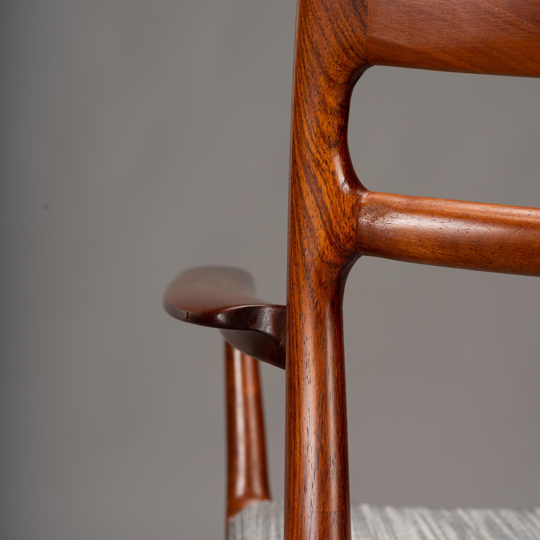 Dänische neu gepolsterte Sessel aus Palisanderholz von Erling Torvits für Soro, 2er-Set im Angebot 13