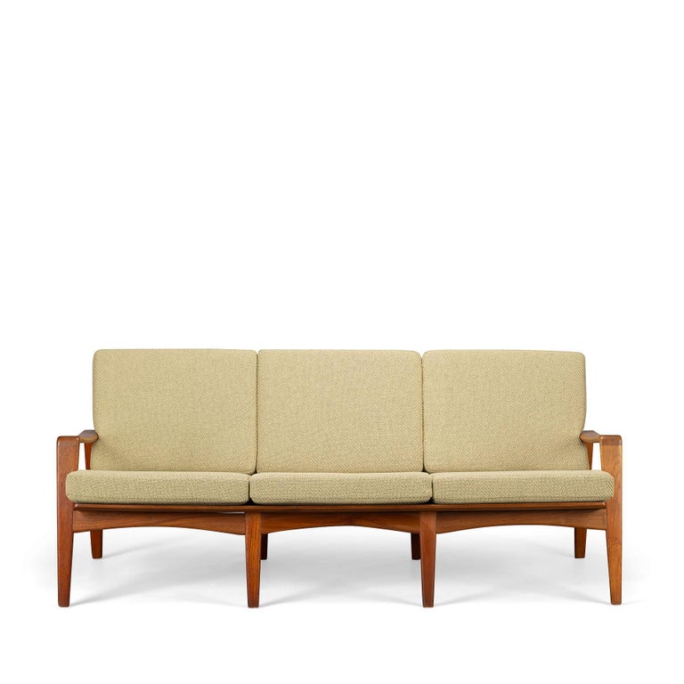 Danish Reupholstered Sofa by Model No. 35 by Arne Wahl Iversen, 1960s For  Sale at 1stDibs